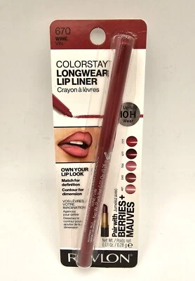 Revlon Colorstay Lip Liner - Wine # 670.  New, Sealed. - Image 1 of 2