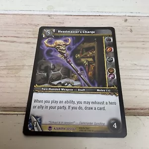 WORLD OF WARCRAFT, TGC / CCG, HEADMASTER’S CHARGE, EPIC, AZEROTH 325/361 - Foto 1 di 3