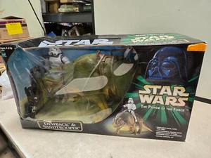SEALED 2000 Star Wars Power of the Force Dewback & Sandtrooper 12" Set Hasbro - Picture 1 of 8