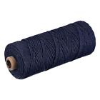 Cotton Rope Twisted Braided Rope Cord, Dark Blue 100M/109 Yard 2Mm Dia