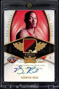 2008-09 Fleer Hot Prospects Derrick Rose RC /199 Auto 3-color Patch - Picture 1 of 2