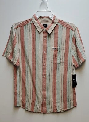 Camisa tejida RVCA para hombre S/S - cerámica - mediana - nueva con etiquetas Foto 1 de 4