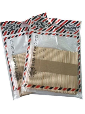 NANO ABSOLUTE Wachs Spatel Mini- Holzspatel,Friseur,Barbershop,Enthaaren- 3 x 50 Stück