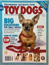 TRAINING SECRETS FOR TOY DOGS Popular Dog Series Book 130 Pages NEW