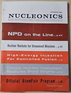 Nucleonics Magazine November 1962 Vol.20 No. 11 - Picture 1 of 3