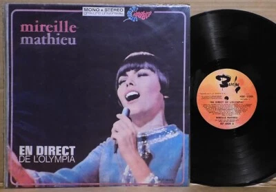 MIREILLE MATHIEU En Direct De L'Olympia Uruguay 1968 LP Chanson PAUL MAURIAT - Image 1 of 4
