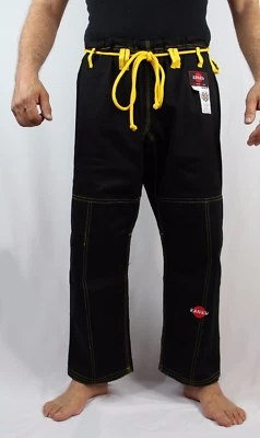  Pantalones KANKU BJJ 10 oz Bjj Pantalones Negro Blanco Azul Jiu Jitsu Pantalones MMA Gi Foto 1 de 4