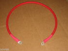 Lugged RED Battery POWER charge wire 4 SAE ga gauge ATV golf cart cable w/ rings