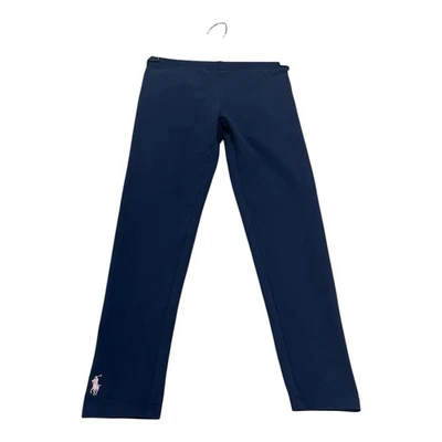 Polo Ralph Lauren Niñas Pull On Leggings Azul Marino Rosa Poni 8-10 Mediano Foto 1 de 4