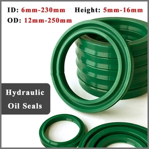 Oil Seals Ring Polyurethane Hydraulic Cylinder Piston Hole Lip Seal UN/UHS - Picture 1 of 9