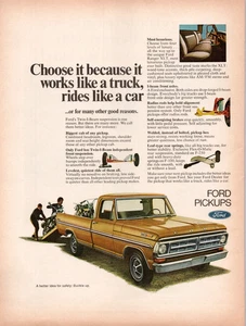 1971 Ford Ranger Pickup Truck 70er Oldtimer DRUCKANZEIGE Seite Laden Motorräder - Bild 1 von 2