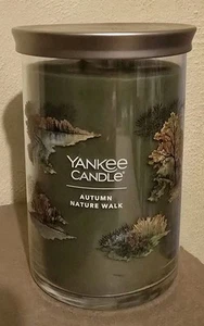 NEW Yankee Candle AUTUMN NATURE WALK 20oz Large Tumbler Jar Candle - Picture 1 of 8