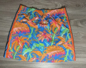 GRETCHEN SCOTT Skippy Skort Large Stretch Pockets Pickleball Tropical Resort - Picture 1 of 10