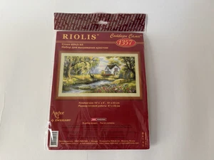 Riolis "Angolo di Paradiso" Cottage Paesaggio Vintage Kit Punto Croce Nuovo #1357 - Foto 1 di 5