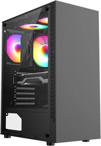 KZ08 V3 PC Gaming Computer Case MID TOWER COMPUTER CASE M-ATX and ATX TEMPERED G - Picture 1 of 12