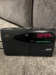 Tronic CD Clock Radio Stereo Dual Alarm mains electric - Fully Tested - Picture 1 of 10