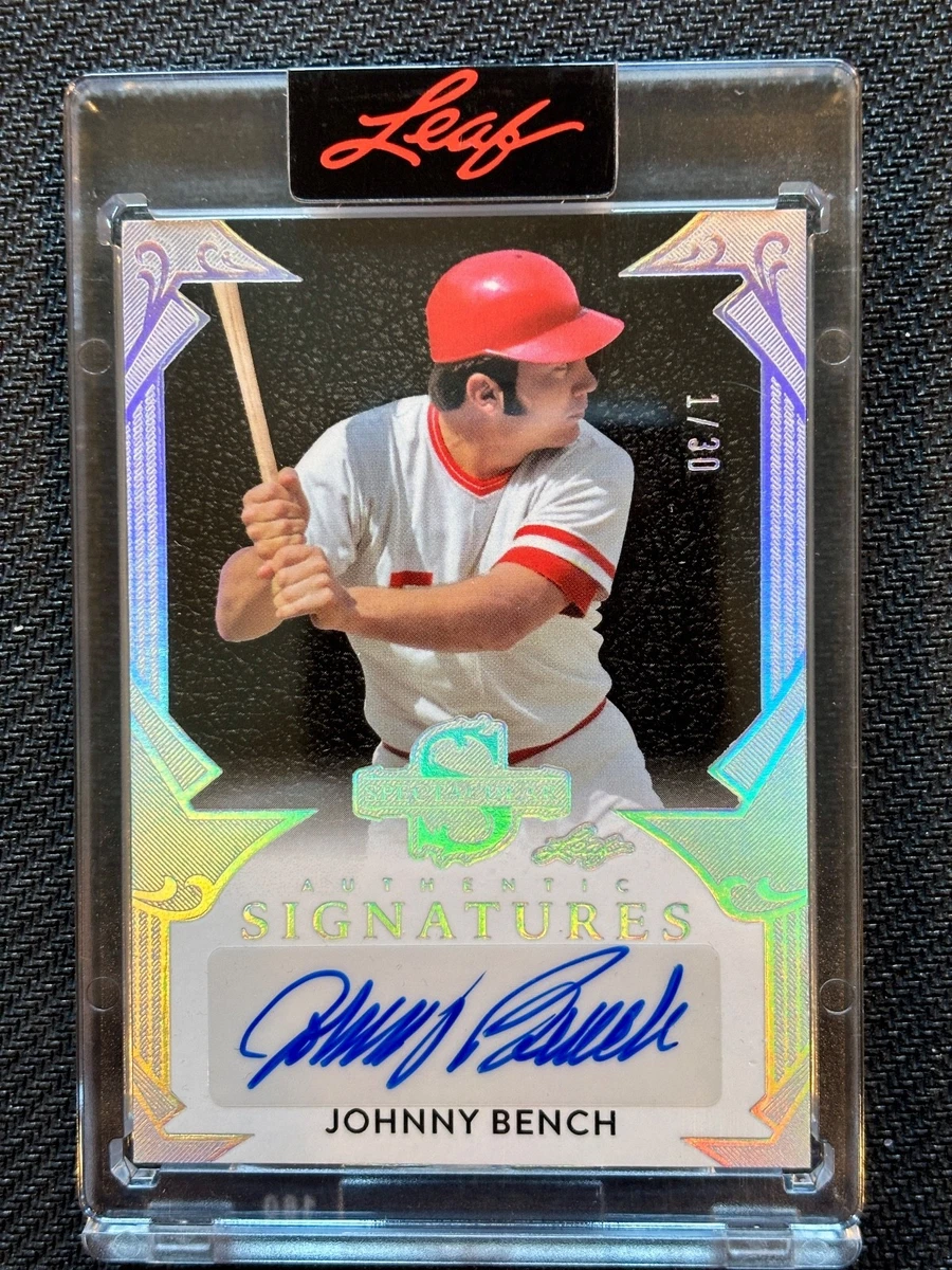 Johnny Bench Cincinnati Reds Serial Numbered Baseball Trading