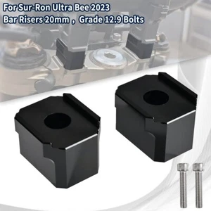 For SurRon Ultra Bee Bar Risers 20mm Handlebar Riser Grade 12.9 Aluminum CL - Picture 1 of 13
