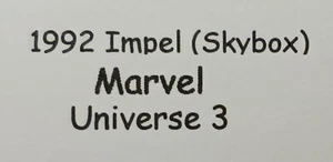 1992 Impel Marvel Universe 3 Holograms H-1 Hulk - Picture 1 of 3