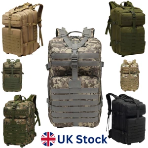 Military Tactical Backpack 45L Molle Army Assault Pack 3Day Bug Out Bag Rucksack - Picture 1 of 31