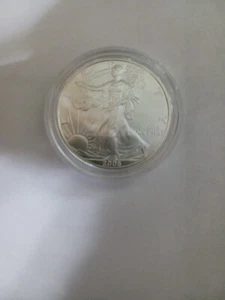 2006-W American Eagle BURNISHED 1 oz Silver Uncirculated Ungraded Nobox/No COA  - Picture 1 of 4