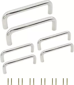 6 Pack Cabinet Hardware, Stainless Steel Arched Curved Kitchen Drawer Handle Pul - Picture 1 of 8