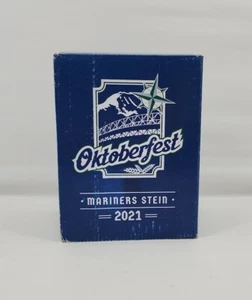 Oktoberfest Seattle Mariners Stein 2021 W/ Box MLB Collectible Teal Beer Stein - Picture 1 of 10