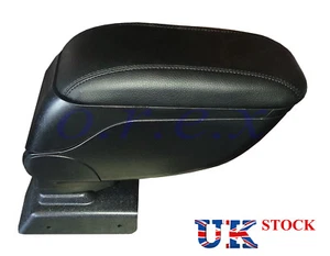 New 1x Armrest Center Console Black Leather Padded for Opel Astra H 2004-2013 - Picture 1 of 4