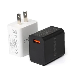 USB Fast Charger 5V 3A AC QC3.0 Power Adapter 100-240V Universal Rapid Charging - Picture 1 of 16