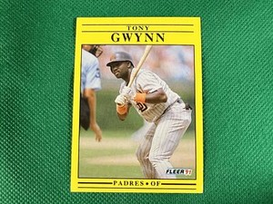 1991 Fleer #529 Tony Gwynn San Diego Padres