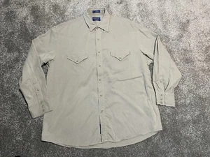 Pendleton High Grade Western Wear Pearl Snap Shirt Grey Size 2xl 3xl - Picture 1 of 12