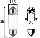 HELLA Licence Plate Light Bulb 8GM 002 092-123 Fits XJ 6 Sovereign 4.0 1968-2003