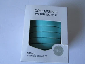Collapsible Water Bottle Food-Grade Silicone Portable Leak Proof Travel Water... - Picture 1 of 6