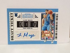2019-20 Panini Contenders Draft Picks #107 Luke Maye Auto Autograph RC