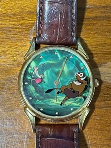 VTG 90s Disney The Lion King Fossil Watch. Very Rare. Timon and Pumbaa 1994 - Picture 1 of 4