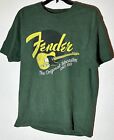 Fender Original Fender Telecaster Green T Shirt Music Guitar T Shirt Size Med