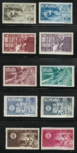 Romania 1945 MNH Mi 903-912 Sc B304-B313 Association of Romanian Engineers ** - Picture 1 of 2