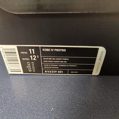 Size 11 - Nike Zoom Kobe 4 Protro 2019 Carpe Diem - Image 1 of 4