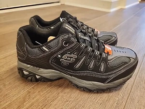 Skechers Men's After Burn Memory Fit Sneaker Style 50125 BKCC - Picture 1 of 6