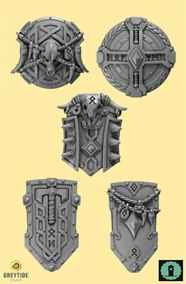 Space Wolves Shields - MULTILISTING - Greytide Studio - Primal Hounds