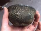 Chinese Folk Antique Old Jade Relief Fu Character Jade Bowl