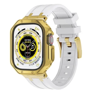 Étui en TPU bracelet de sport souple bracelet de rénovation pour Apple Watch Ultra 9 8 7 6 5 4 3 - Photo 1 sur 33