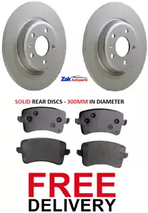 FOR AUDI A5 1.8T 2.0T 2.7 TDi COUPE 2007-2015 2 REAR BRAKE DISCS AND PADS SET - Picture 1 of 1