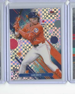 2025 Topps Finest Cam Smith Common Checkerboard #54 RC Rookie Astros TZ - Picture 1 of 2