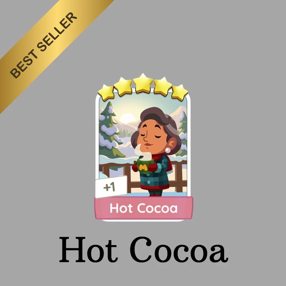 Hot Cocoa - Mono_poly_Go 5 Star Stickers ⚡️ FAST SEND ⚡ - Image 1 of 1