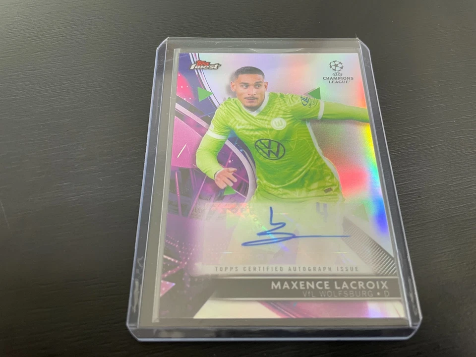 MAXENCE LACROIX 2022 TOPPS FINEST UEFA CHAMPIONS LEAGUE AUTOGRAPH AUTO NO.BA-ML - Image 1 of 2