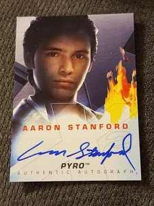 2003 Topps X-Men 2: United Authentic Autograph Aaron Stanford - Pyro Marvel Auto - Picture 1 of 2