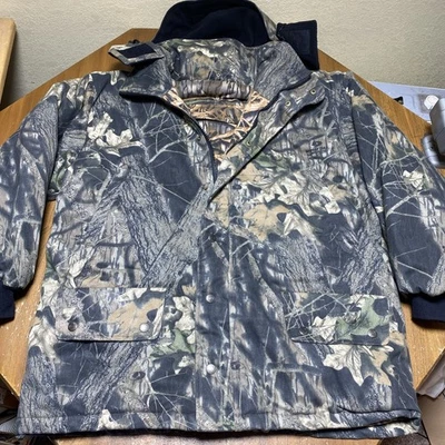 Field & Stream Hunting Coat Jacket Mens L Camo Zip Lined Heavyweight Reversible - Image 1 of 4