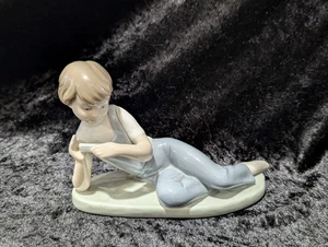 NAO By Lladro "Boy Playing Harmonica", #0166. Retired, NO BOX - PLEASE READ!!! - Picture 1 of 12