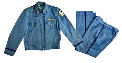 Vtg USPS Mail Letter Carrier Uniform Postal Service Post Office Jacket & Pants - Image 1 of 4